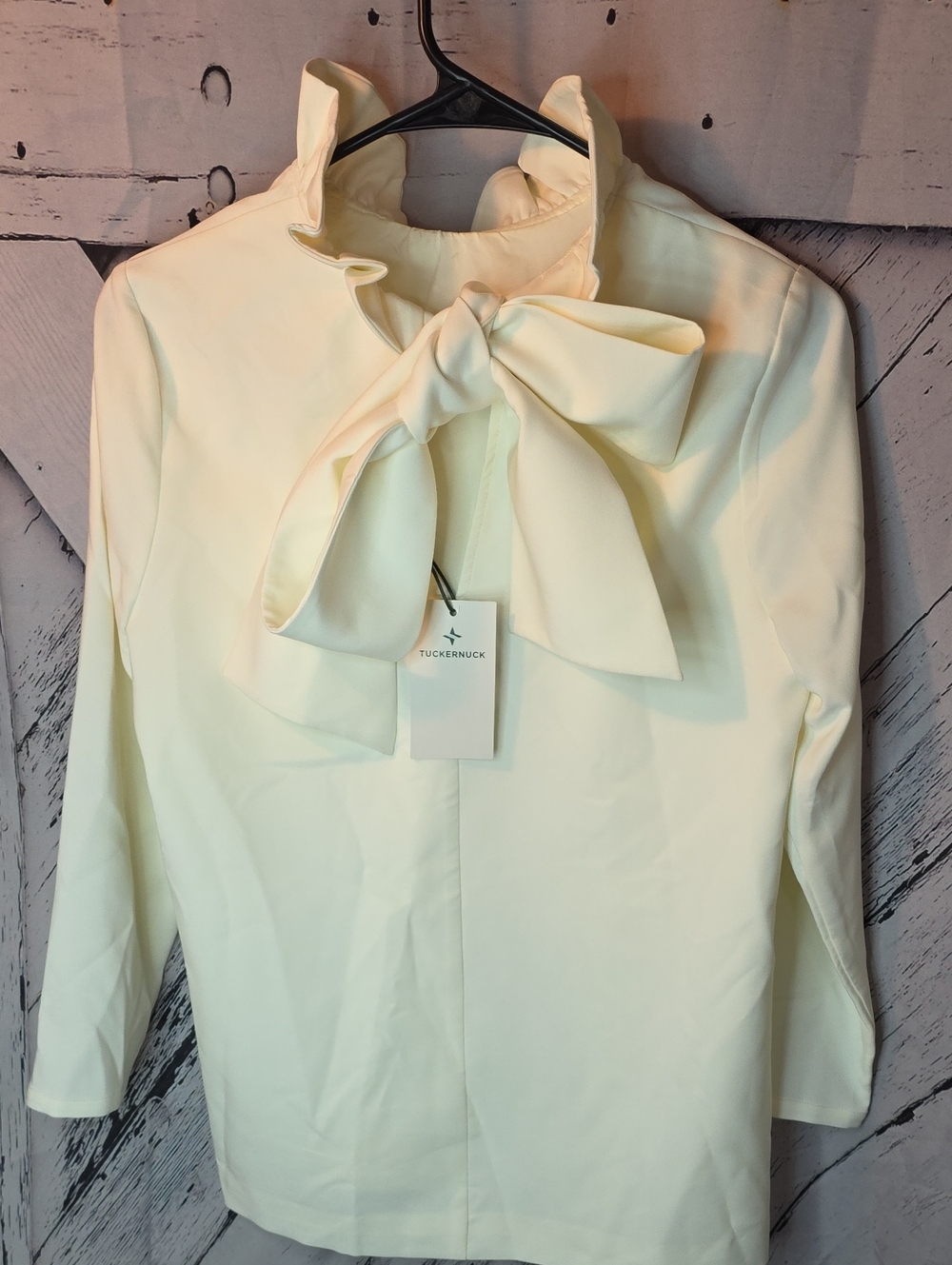 Tuckernuck White Faye Blouse In Small Last One - Picture 3 of 7